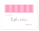 Take Note Designs Thank You Notes - Panel Thank You Pink Shades Stripes (B-1003)
