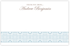 Take Note Designs - Stationery/Thank You Notes (Blue Scroll Bottom) (TND-B2-0117)