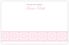 Take Note Designs - Stationery/Thank You Notes (Pink Scroll Bottom) (TND-B2-0118)