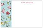 Take Note Designs - Stationery/Thank You Notes (Blue Whimsy Floral) (TND-B2-0119)
