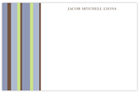 Take Note Designs - Stationery/Thank You Notes (Mod Stripes Blue) (TND-B2-0134)