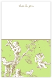 Take Note Designs - Stationery/Thank You Notes (Green Toile) (TND-B2-0137)