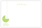 Take Note Designs - Stationery/Thank You Notes (Falling Star Green Carriage) (TND-B2-0148)