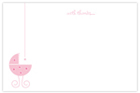 Take Note Designs - Stationery/Thank You Notes (Falling Star Pink Carriage) (TND-B2-0149)