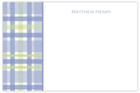 Take Note Designs - Stationery/Thank You Notes (Baby Boy Plaid) (TND-B2-0179)