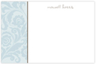 Take Note Designs - Stationery/Thank You Notes (Light Blue Damask) (TND-B2-0189)