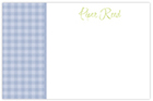 Take Note Designs - Stationery/Thank You Notes (Blue Gingham) (TND-B2-0193)