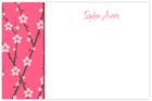 Take Note Designs - Stationery/Thank You Notes (Pink Vines with Red) (TND-B2-0195)