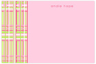 Take Note Designs - Stationery/Thank You Notes (Pretty Pink Plaid) (TND-B2-0205)