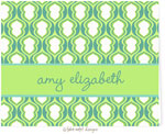 Take Note Designs - Stationery/Thank You Notes (Tiffany and Lime Hourglass Graduation)