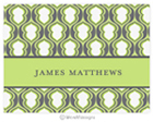 Take Note Designs - Stationery/Thank You Notes (Grey and Green Hourglass Graduation) (TND-C-2504)