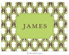 Take Note Designs - Stationery/Thank You Notes (Brown and Green Hourglass Tag Graduation) (TND-C-2506)