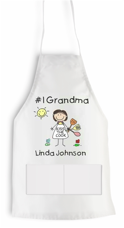 Pen At Hand Stick Figures - Apron (Grandma)