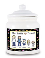 Pen At Hand Stick Figures - Cookie Jars (Family)
