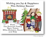 Pen At Hand Stick Figures - Full Color Holiday Cards - Xmas13