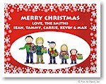 Pen At Hand Stick Figures - Full Color Holiday Cards - Xmas17