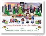 Pen At Hand Stick Figures - Full Color Holiday Cards - Xmas18