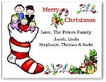 Pen At Hand Stick Figures - Full Color Holiday Cards - Xmas20