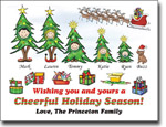 Pen At Hand Stick Figures - Full Color Holiday Cards - Xmas 29