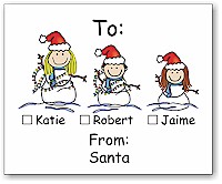 Pen At Hand Stick Figures - Holiday Stickers (Snowmen FC)