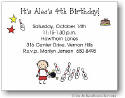 Pen At Hand Stick Figures - Invitations - Bowling