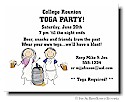 Pen At Hand Stick Figures - Invitations - Toga Party