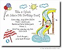 Pen At Hand Stick Figures - Invitations - Waterpark