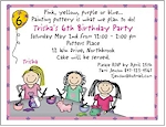 Pen At Hand Stick Figures - Invitations - Pottery - Girl