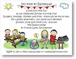 Pen At Hand Stick Figures - Invitations - Barbecue 3