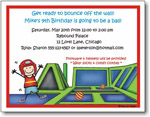 Pen At Hand Stick Figures - Invitations - Bounce - Boy (Inv 1029 B)