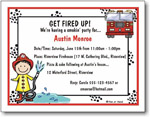 Pen At Hand Stick Figures - Invitations - Firehouse (Inv 1034)