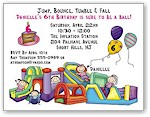 Pen At Hand Stick Figures - Invitations - Bounce Girl #2