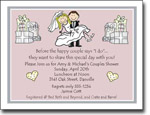 Pen At Hand Stick Figures Invitations - Wed Couple Shower