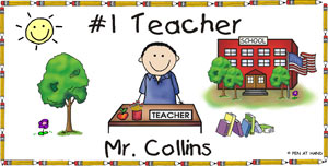 Pen At Hand Stick Figures - Mug (Teacher - 2 - Man)