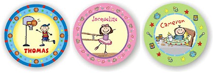 Stick Figure Plates by Pen At Hand