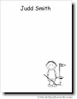 Pen At Hand Stick Figures - Small One Person Pad