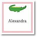 Gift Stickers by Boatman Geller - Alligator Pink
