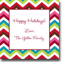 Holiday Gift Stickers by Boatman Geller - Chevron Holiday