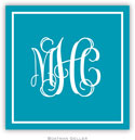 Gift Stickers by Boatman Geller - Classic Square Turquoise