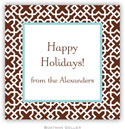 Boatman Geller Gift Stickers - Mod Lattice Brown (21586)