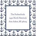 Gift Stickers by Boatman Geller - Anchors Navy