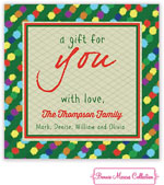 Bonnie Marcus Personalized Gift Stickers - A Joyous Wreath