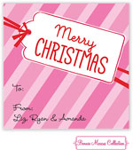 Bonnie Marcus Personalized Gift Stickers - Baby's 1st Christmas (Pink)