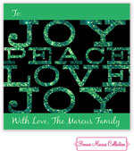 Bonnie Marcus Personalized Gift Stickers - Big Joy (Green)