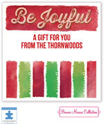 Bonnie Marcus Personalized Gift Stickers - Be Joyful (Red)