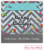 Bonnie Marcus Personalized Gift Stickers - Peace & Joy Confetti