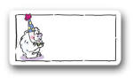 Dinky Designs Gift Stickers - Bear With Cupcake (118B)