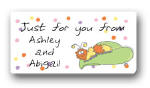 Dinky Designs Gift Stickers - Fuzzy Caterpillar (103F)
