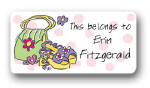 Dinky Designs Gift Stickers - Girly Purse & Shoes (115G)