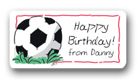 Dinky Designs Gift Stickers - Soccer Ball (116S)